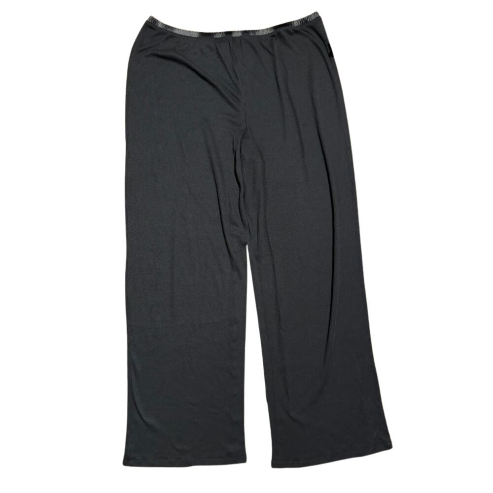 NWT SKIMS Sheer Cotton Lace Sleep Pants L Soot (Black) Lounge Pajama - Picture 5 of 6